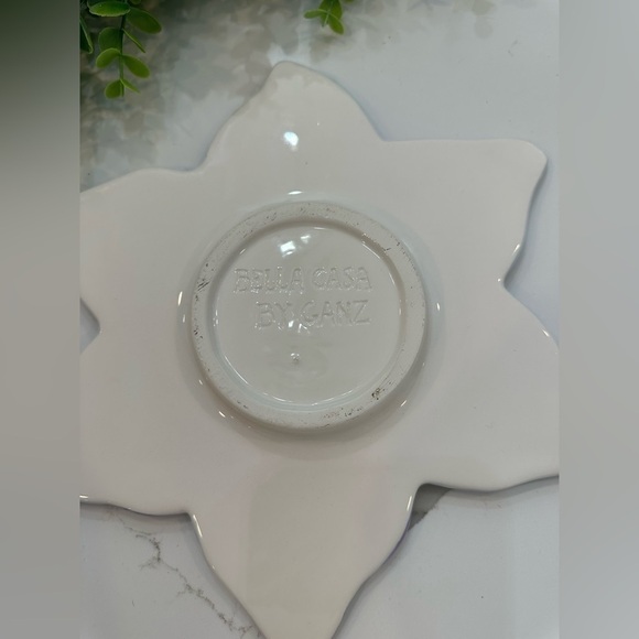 🎄Bella Casa by Ganz large tea cup set flower  blue cup and saucer ceramic - Picture 6 of 8